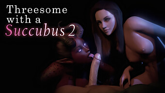 Trải Nghiệm Niềm Vui Tột Cùng Với Một Bộ Phim Hoạt Hình Ba Người Với Một Succubus