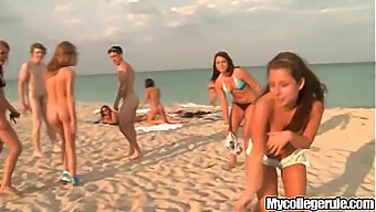 College Rule: Hardcore Beach Orgy With Students