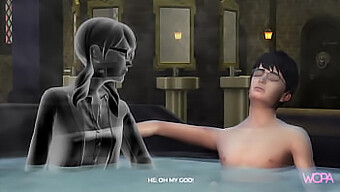 Harry Potter'S Hot Encounter With Moaning Myrtle In 3d Animation