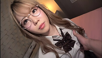 Skinny Teen With Glasses Gets Creampied In Ikebukuro